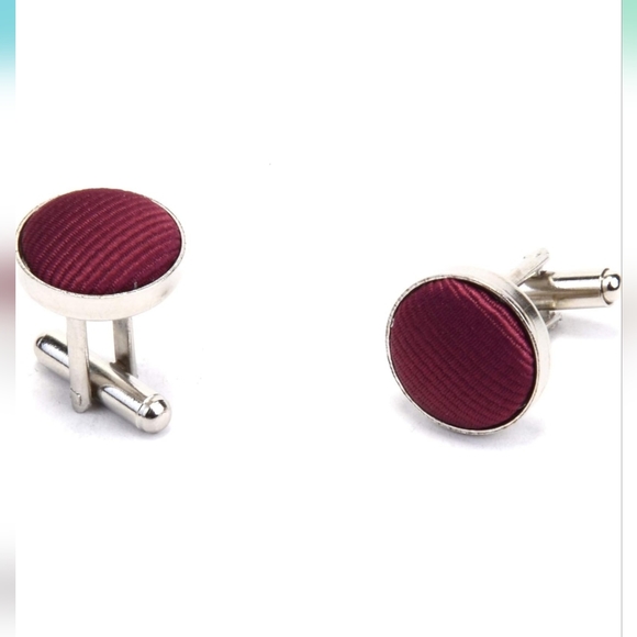 Solid Color Necktie and Pocket Square Cufflinks Sets For Men + Gift Box NWT - Picture 7 of 8